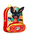 Bing Zaino per bambini Bunny con astuccio per matite con orecchie floppy, Orange, Taglia Unica