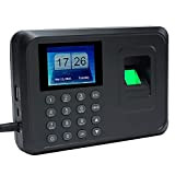 Bisofice Intelligent biometrico di impronte digitali password macchina di presenza dei dipendenti check-in Recorder 2.4 pollici TFT LCD DC 5V ...