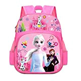 BJPERFMS Zaino Frozen Anna e Elsa Zaino Elsa Princess Zaini Impermeabile di Grande Capacità Regolabile Rosa Zaino per Bambine per ...