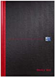 Black n' Red - Taccuino a copertina rigida, formato A4, colore: Nero/Rosso