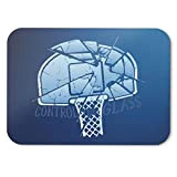 BLAK TEE Control The Galss Basketball Slogan Mouse Pad 18 x 22 cm in 3 Colours Blu