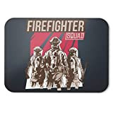BLAK TEE Firefighter Squad Mouse Pad 18 x 22 cm in 3 Colours Nero