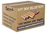 Blister contenitori per monete euro 800 pezzi assortiti (100 pz per taglio) UN OMAGGIO per ogni kit