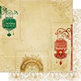 Bo Bunny Argento & Oro-Retro cartoncino 12"X 12"-Regalo Shoppes