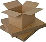 Box.it.pack.it 5 scatole di imballaggio per spedizioni in cartone piccole - Dimensioni 15,2 x 10,2 x 10,2 cm, marrone, taglia ...