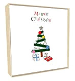Box of 5 Tree Hand-Finished Christmas Cards Xmas Card Boxes