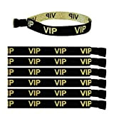 Braccialetti in tessuto per eventi motivo VIP, braccialetti di identificazione (100)