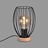 Briloner - Lampada da tavolo, lampada da comodino, abat-jour, lampada da scrivania, 1 x E27, con interruttore sul cavo, metallo ...
