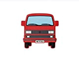 Brisa VW Collection Volkswagen T3 Bus Magnete in Gomma - Rosso