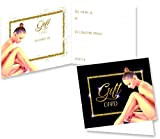 Buoni Regalo Estetista (da 50 a 250 pezzi) Buoni Omaggio Biglietti Pieghevoli Centro Estetico Gift Card Estetica Coupon Massaggi Cartoncino ...