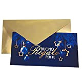 Buoni Regalo natalizi (25 o 50 pezzi) Biglietti Omaggio Gift Card Coupon di Natale Voucher da Compilare Offerta o Sconto ...