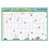 Busy 2019 Big Family Organizer Calendar, Children 365 Wall Schedule Calendar, Month, Week Plan Calendar (Color : A, Dimensione : ...