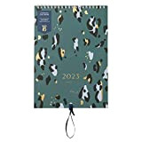 BusyB - Calendario da parete pere coppie da gennaio a dicembre 2023 - Verde abete - Pianificatore annuale per due, ...