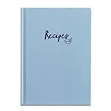Byanika, libro di ricette per ricette proprie, copertina rigida pastello con modello di ricettazione, diario diario e libro di ricette ...