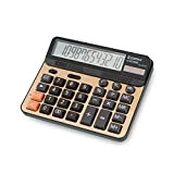 Calcolatrice da tavolo con funzione standard, con tasti di grandi dimensioni e calcolatore da tavolo a 12 cifre, con display ...