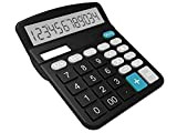 Calcolatrice da Tavolo per Ufficio, Calcolatrice Grande Display LCD e Tastiere, Misura 15X12X4cm