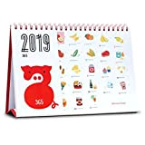 Calendari da Tavolo Calendari da Muro Calendari 2019 Cute Puzzle per bambini Calendario, Calendario familiare Lenovo English 2019 Calendario per ...