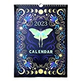 Calendario 12 Mesi 2023 da Muro, Calendario Lunare Foresta Oscura 2023, Calendario da Parete 2023 con spirale, Formato A4 Calendario ...