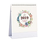 Calendario 2018-2019 Mensile, settimanale, giornaliero, calendario da tavolo per notebook, E01