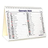 Calendario 2023 da tavolo olandese santi e lune cm 20x15 per ufficio casa e lavoro (16 FACCIATE)