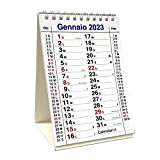 Calendario 2023 da tavolo scrivania misura 10X15 cm festività italiane con 14 Mesi. Ideale per piccoli appunti sulla scrivania in ...