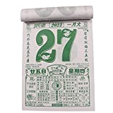 Calendario cinese, calendario 2022, tradizionale cinese a mano, anno della tigre, una pagina al giorno, per la casa, almanacco, lunga ...