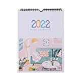Calendario da Muro 2022 Calendario Pianificazione del calendario Calendario mensile del calendario mensile for la scuola, l'ufficio e la pianificazione ...