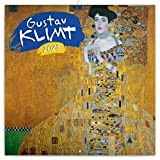 Calendario da parete Gustav Klimt 2023, calendario opuscolo con calendario mensile, calendario da 30 x 30 cm (aperto)