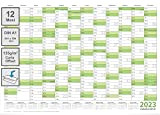 Calendario da parete/organizzatore annuale XL 2023 grande formato A1 59,4 x 84,1 cm materiale 135g/m2 piegata - italiano