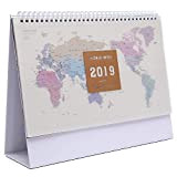 Calendario da tavolo 2019, calendario settimanale con calendario settimanale. Tutto il mondo