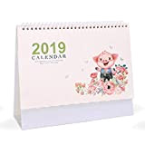 Calendario da tavolo 2019 Creative Simple Small Fresh Plan Questo stile Office Notebook Calendar Calendar Calendario calendario da tavolo (Color ...