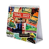 Calendario da Tavolo 2022 Travel - Calendario da scrivania 2022 │ Calendario ufficio - Calendario tavolo 2022 - Calendario annuale ...