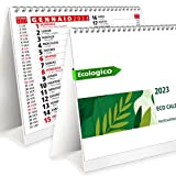 Calendario da Tavolo 2023 con Feste Settimane Lune e Santi - ECOLOGICO in Carta Certificata FSC® e Amico dell'Ambiente - ...