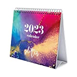 Calendario da Tavolo 2023 Glitter - Calendario Scrivania 2023, 12 mesi + Planner annuale 2024, 17x20 cm, FSC® - ideale ...