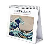 Calendario da Tavolo 2023 Japanese Art Hokusai - Calendario Scrivania 2023, 12 mesi + Planner annuale 2024, 17x20 cm, FSC® ...