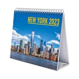 Calendario da Tavolo 2023 New York - Calendario Scrivania 2023, 12 mesi + Planner annuale 2024, 17x20 cm, FSC® - ...
