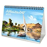 Calendario da tavolo, formato DIN A5, per 2023, paesaggio e animali in Africa