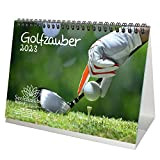 Calendario da tavolo, formato DIN A5, per golf e golf, 2023, set regalo, 1 calendario, 1 biglietto di Natale e ...