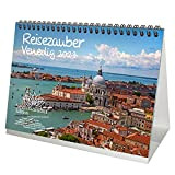 Calendario da tavolo Venezia 2023 Italia, formato DIN A5, set regalo, contenuto: 1 calendario, 1 biglietto di Natale (2 pezzi)