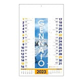 Calendario Olandese Murale 2023-4 stagioni - cm 28,8x47 (2 pezzi)