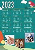 Calendario personalizzato 2023 con le tue foto, Alta qualità, carta lucida, calendario fotografico, completo di bacchette e gancio, 30x40 cm. ...