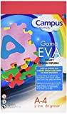 Campus University EVA-A4-RD - Gomma, 2 mm, 10 pezzi, A4, colore: rosso