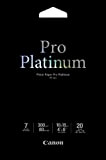 Canon PT-101 – Pro Platinum, carta fotografica, 10 x 15 cm, 20 fogli (10 x 15 cm, 20 pezzi)
