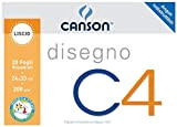 Canson 100500451 Album da Disegno C4, Liscio Riquadrato, 24 x 33 cm, 200 G/Mq, 20 [Italia]