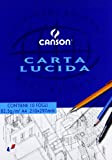 Canson 200005825 Blocco Disegno a Carta Lucida, 1 confezione con 10 fogli