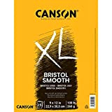 Canson Bristol Pad serie XL, carta pesante per inchiostro, pennarello o matita, finitura liscia, pieghevole, 100 libbre, 25 fogli di ...