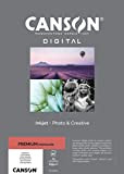 Canson C33300S007 Canson Performance Carta Fotografica Digitale, 255 g, Scatola da 20 fogli, A3, Bianco