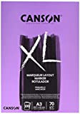 CANSON XL® Marker,album per marcatori,inclusi quelli a base di solvente o alcol,A3,100fogli,extra liscia 70g/m