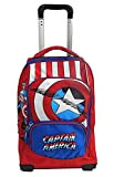 Capitan America Avengers Zaino Trolley Grande Scuola e Viaggio 48x32x24 cm (Capitan America)