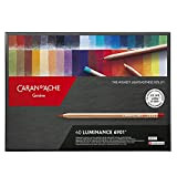 Caran d'Ache Artist Luminance 6901 - Set di matite colorate, 40 pezzi, colori assortiti, multicolore